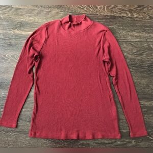 Uniqlo Mock Neck Ribbed Long Sleeves
